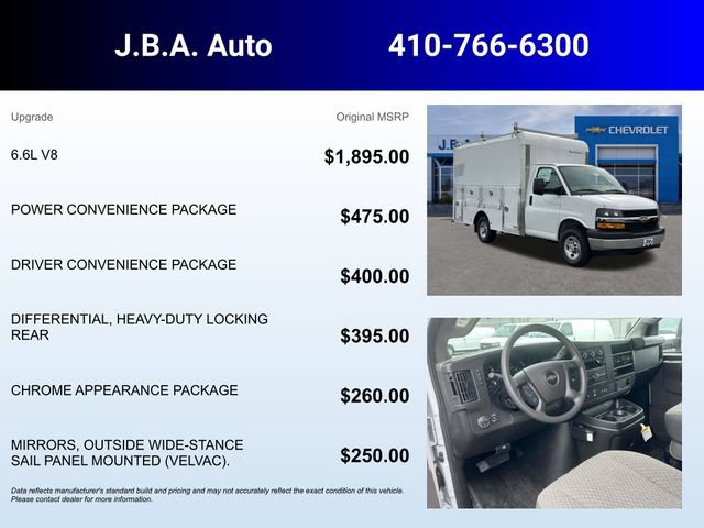 New 2026 Chevrolet Express 3500 w/ Power Convenience Package RWD image 5