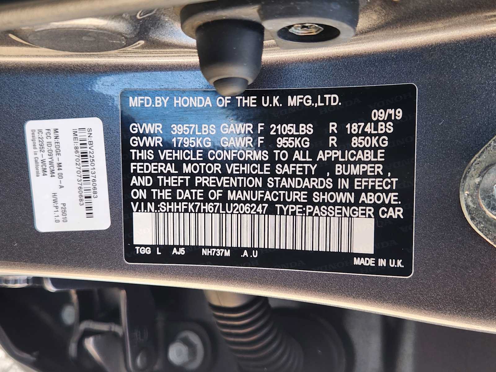 Used 2020 Honda Civic EX image 33