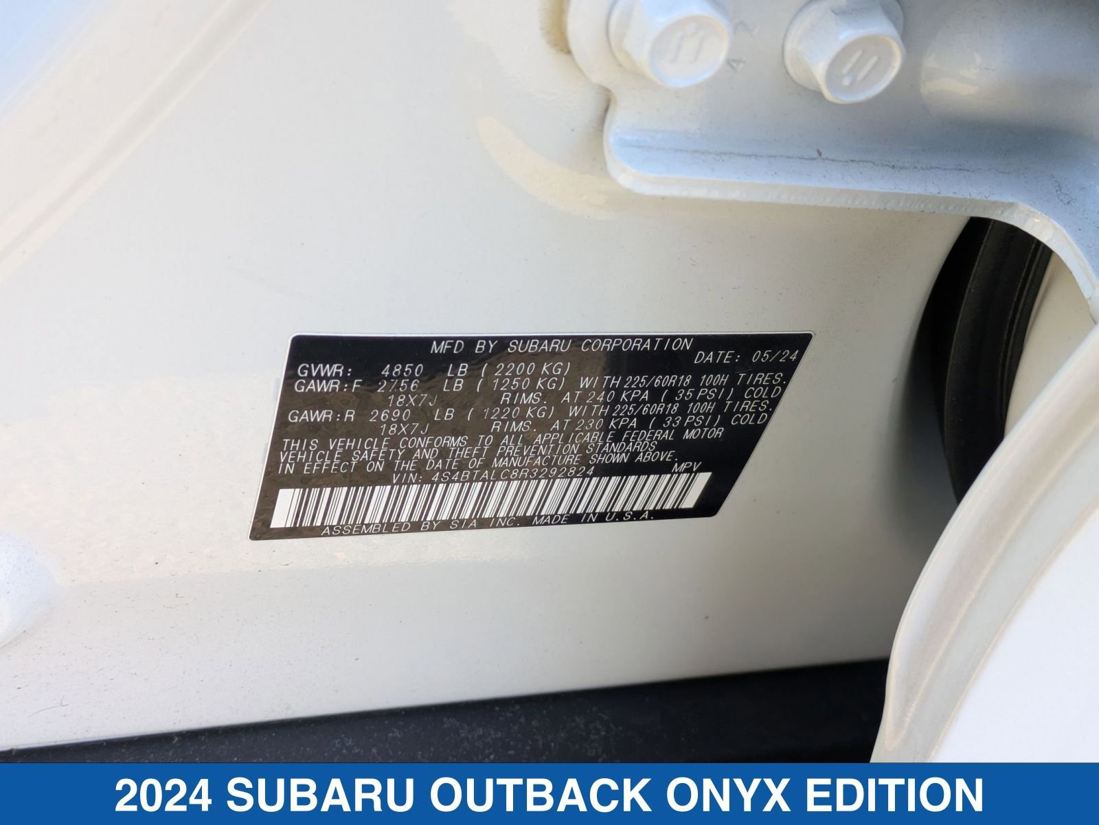 Certified 2024 Subaru Outback Onyx Edition image 39