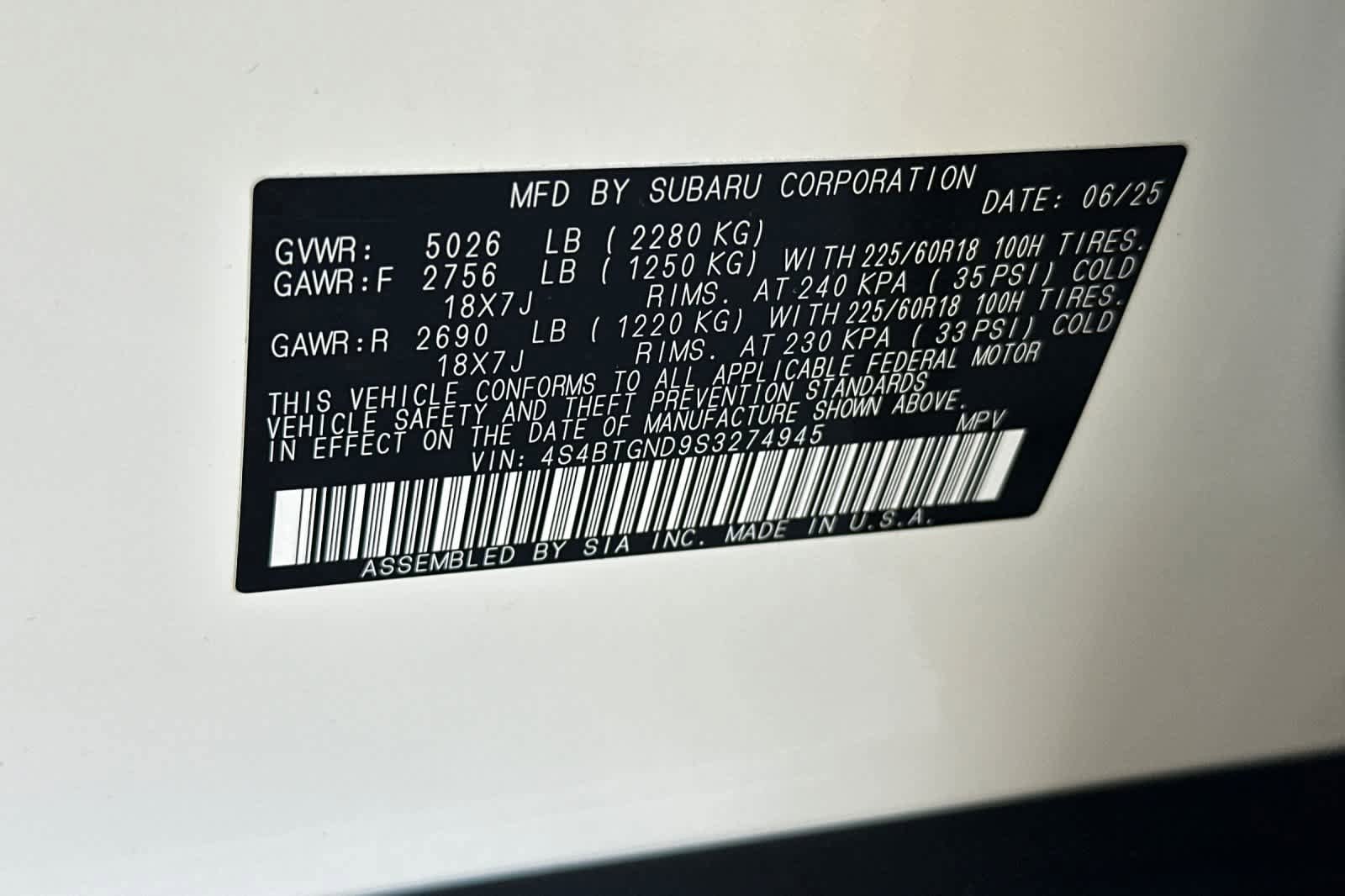 Used 2025 Subaru Outback Limited XT w/ Popular Package #2 AWD/4WD image 29