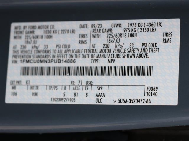 Used 2023 Ford Escape ST-Line w/ Tech Pack #1 FWD image 31