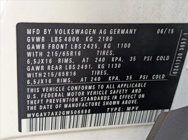 Used 2016 Volkswagen Tiguan S image 23