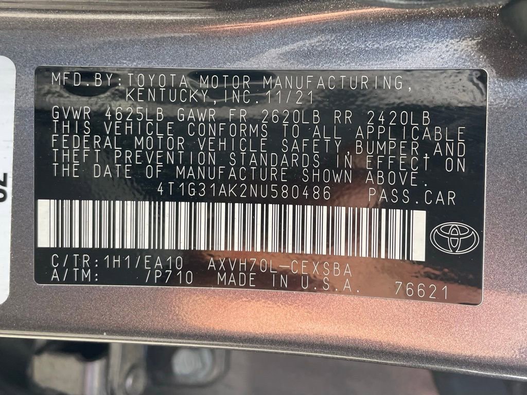 Used 2022 Toyota Camry SE FWD image 20