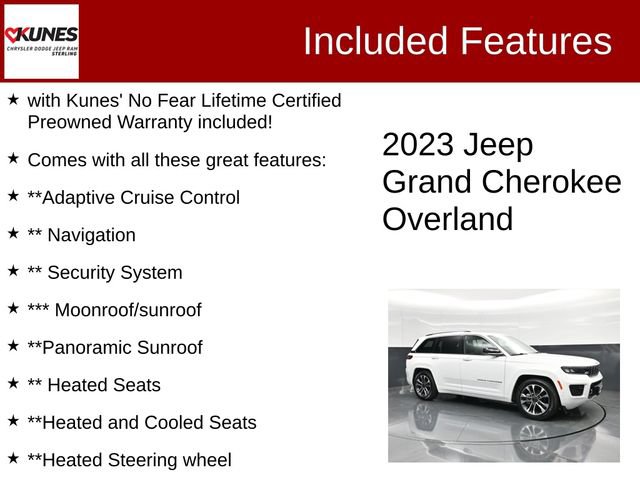 Used 2023 Jeep Grand Cherokee Overland AWD/4WD image 2
