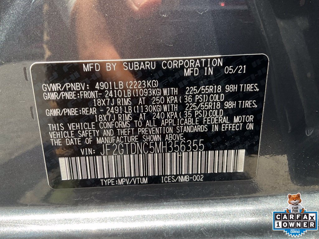 Used 2021 Subaru Crosstrek Hybrid w/ Moonroof Package w/Navigation AWD/4WD image 14