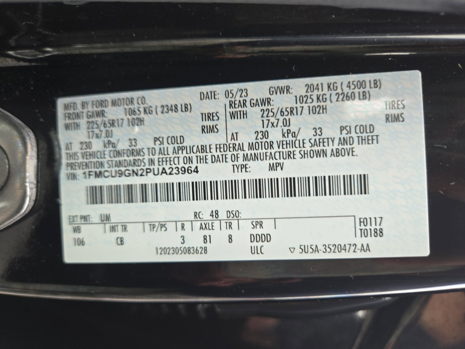 Certified 2023 Ford Escape Active AWD/4WD image 27