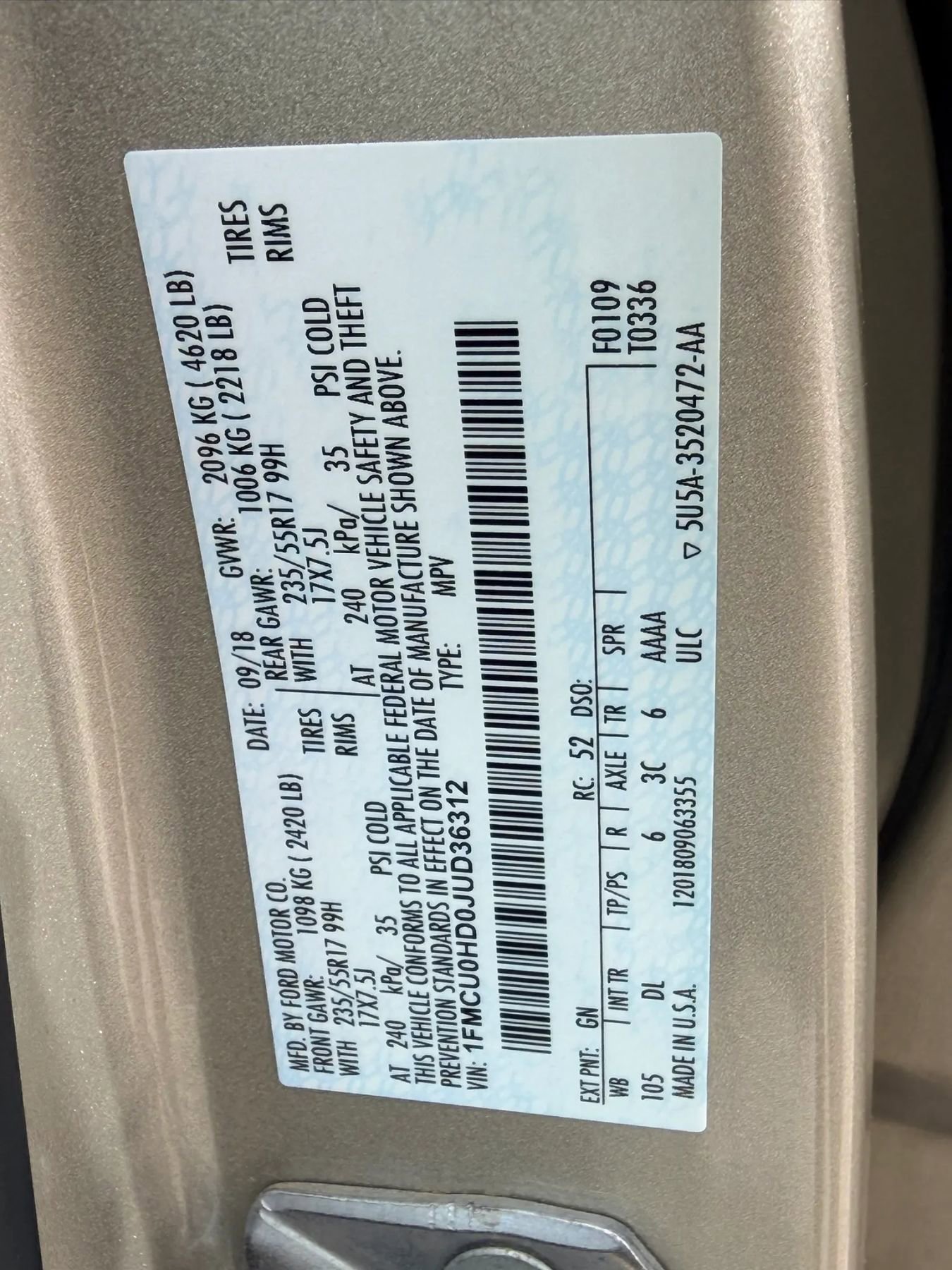 Used 2018 Ford Escape SEL image 7