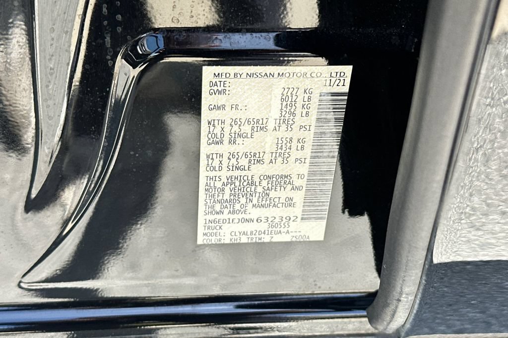 Used 2022 Nissan Frontier SV w/ Technology Package RWD image 28