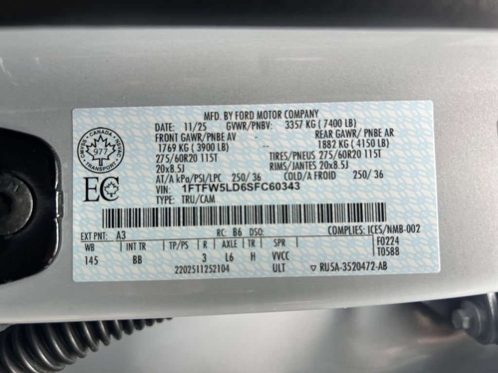 Used 2025 Ford F150 Lariat AWD/4WD image 36