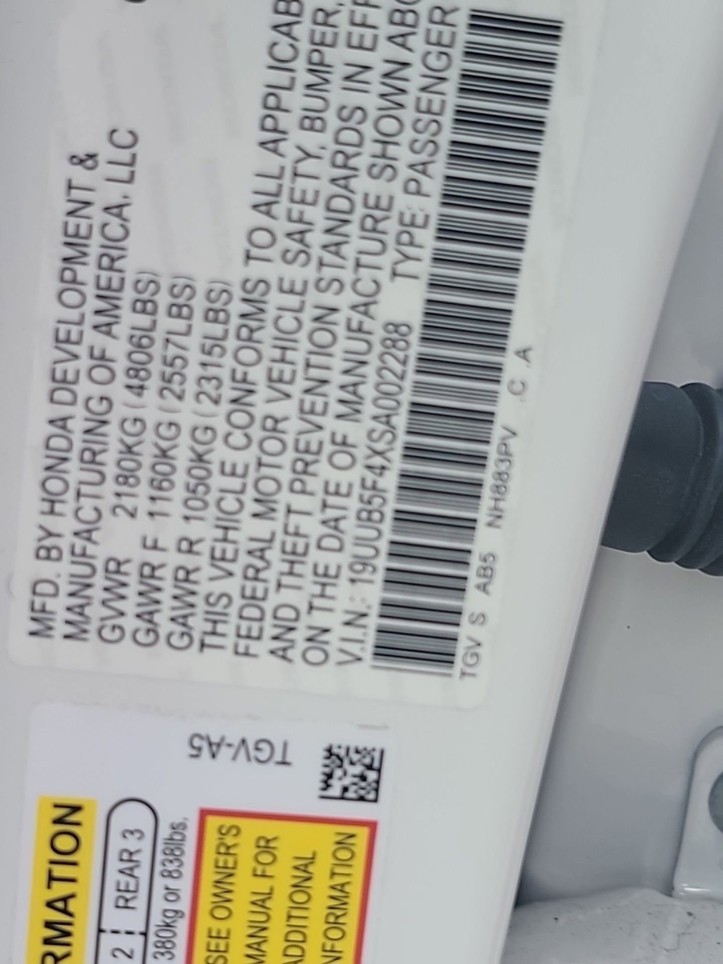 Certified 2025 Acura TLX w/ Technology Package FWD image 10