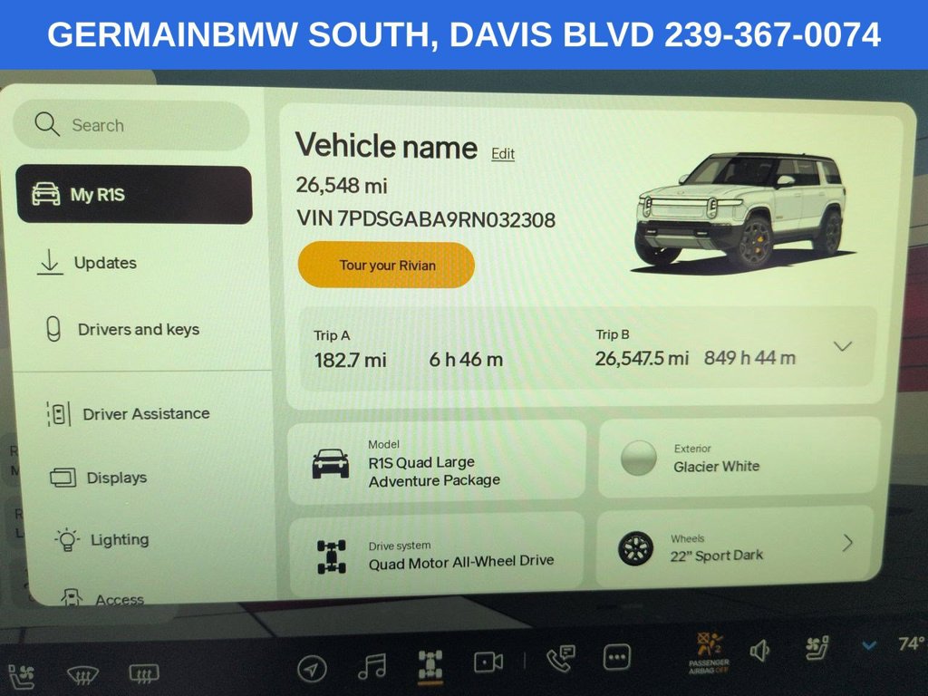 Used 2024 Rivian R1S Adventure Quad AWD/4WD image 30