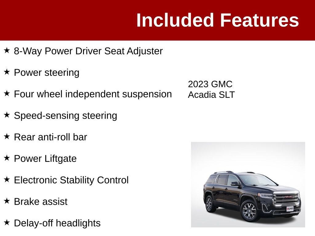 Used 2023 GMC Acadia SLT AWD/4WD image 4