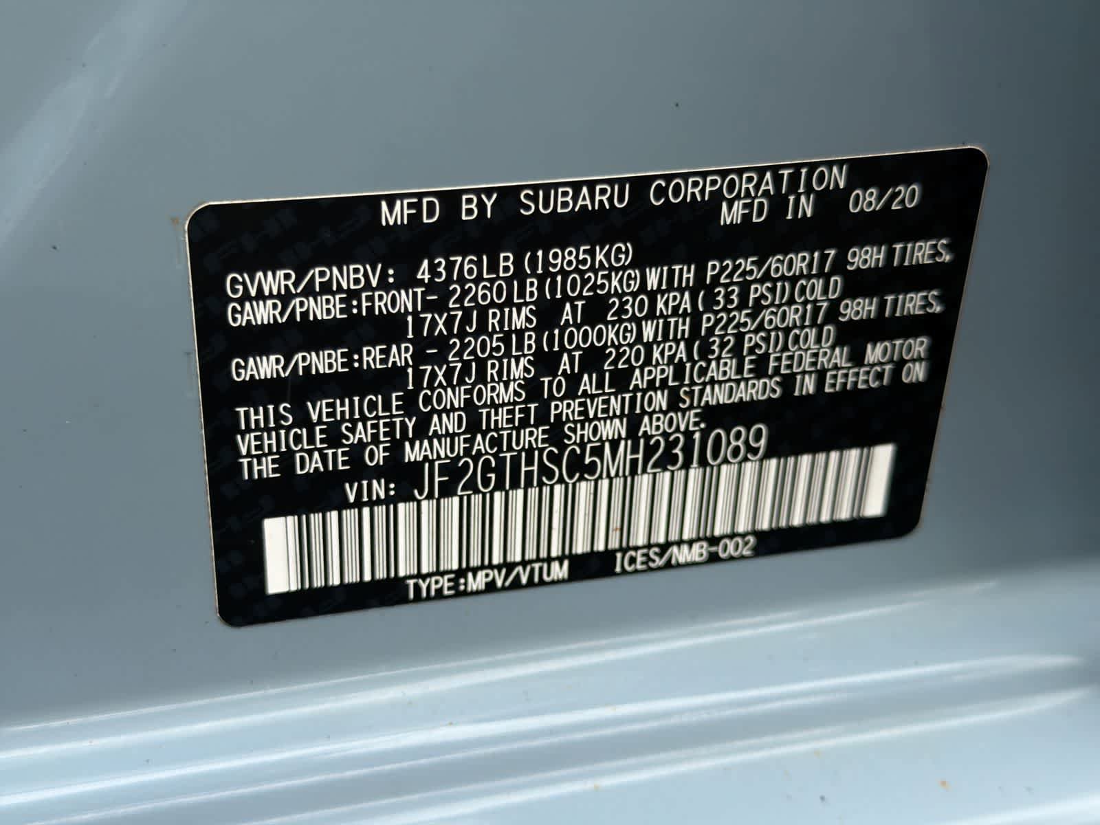 Used 2021 Subaru Crosstrek 2.5i Sport w/ Moonroof Package AWD/4WD image 37