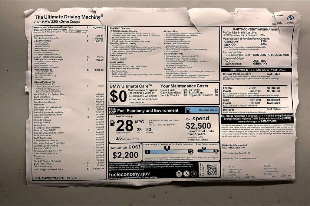 New 2026 BMW 230i xDrive Coupe w/ Premium Package image 12