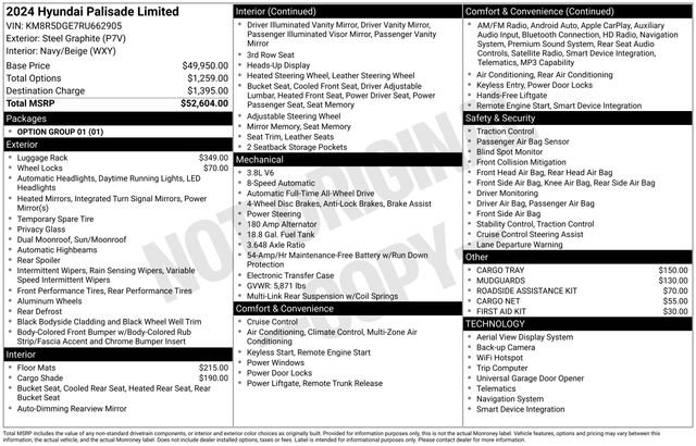 Used 2024 Hyundai Palisade Limited AWD/4WD image 38