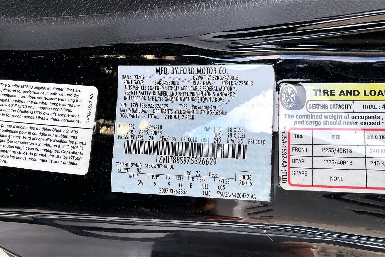Used 2007 Ford Mustang Shelby GT500 RWD image 19