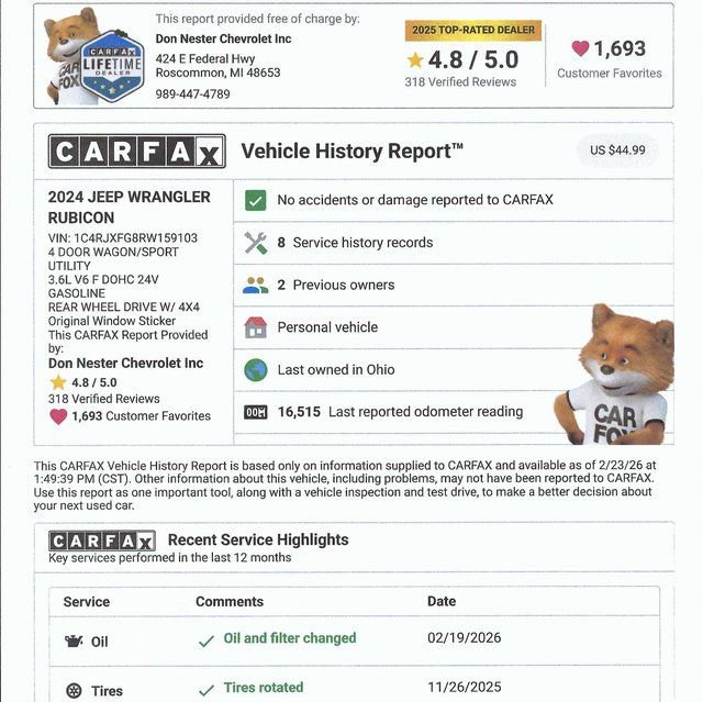 Used 2024 Jeep Wrangler Unlimited Rubicon w/ XTREMEE 35" Tire Package image 5