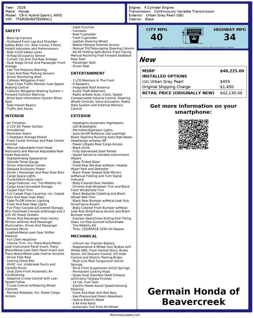 Certified 2026 Honda CR-V Sport-L image 31