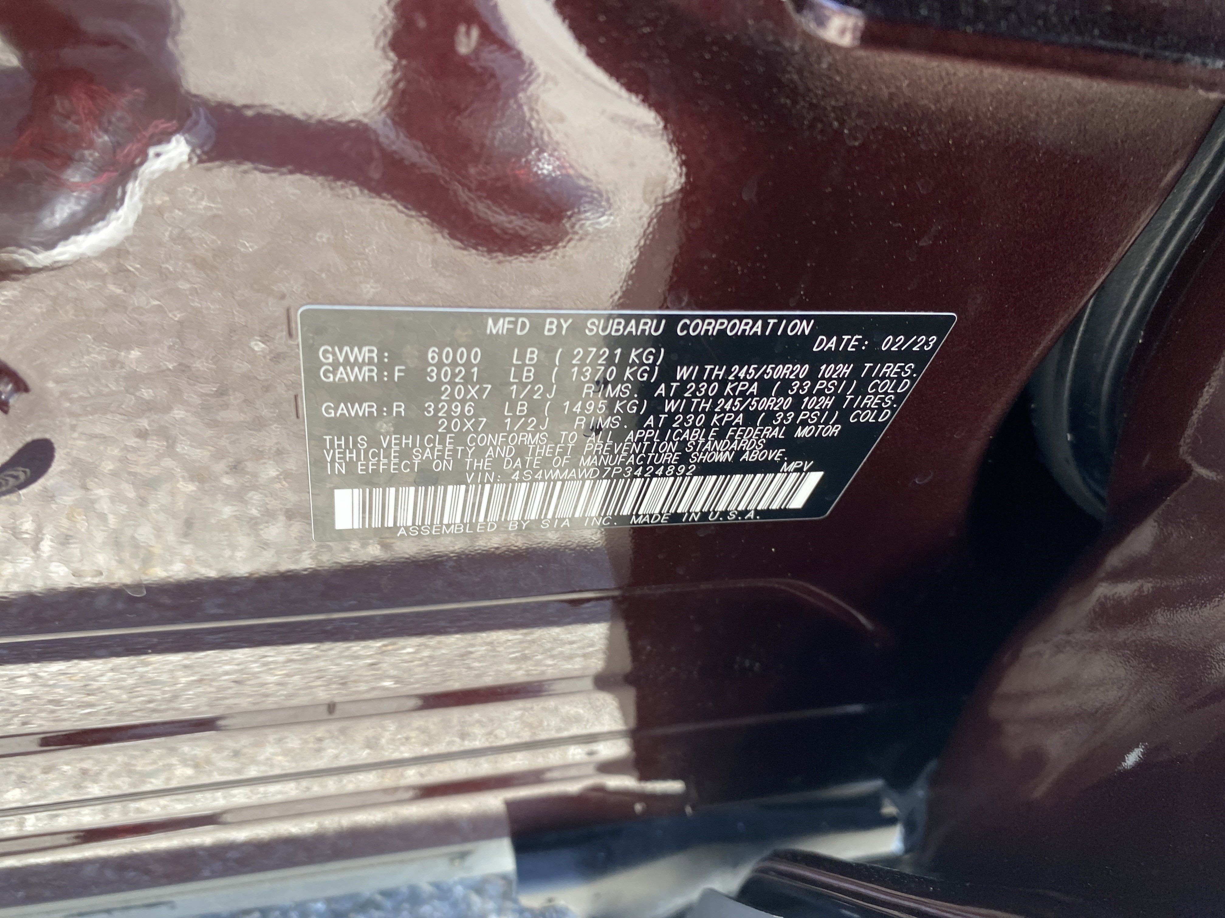 Certified 2023 Subaru Ascent Touring AWD/4WD image 28