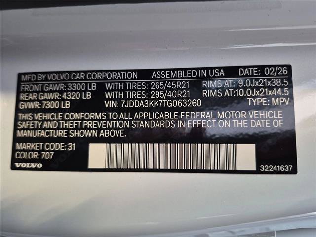 New 2026 Volvo EX90 Plus AWD/4WD image 18