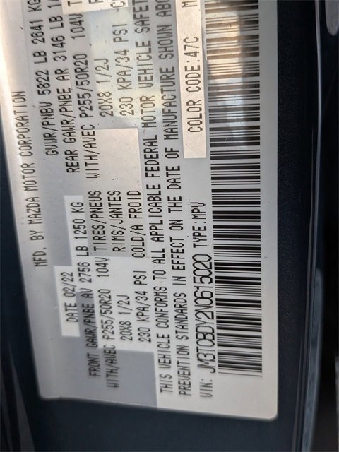 Certified 2022 MAZDA CX-9 Carbon Edition image 29