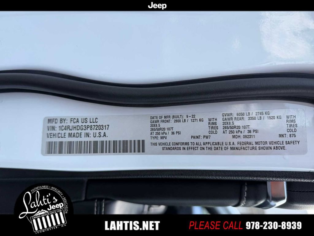 Certified 2023 Jeep Grand Cherokee Overland w/ Adv Protech Group III image 19