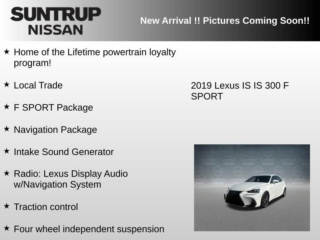 Used 2019 Lexus IS 300 F Sport AWD/4WD image 5