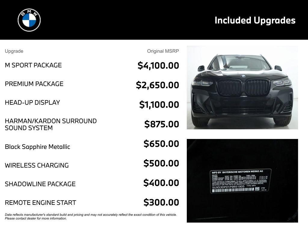 Certified 2023 BMW X3 xDrive30i w/ M Sport Package image 4