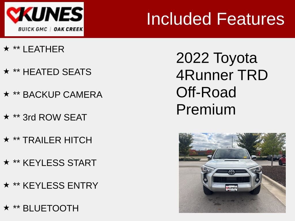 Used 2022 Toyota 4Runner TRD Off-Road Premium image 2