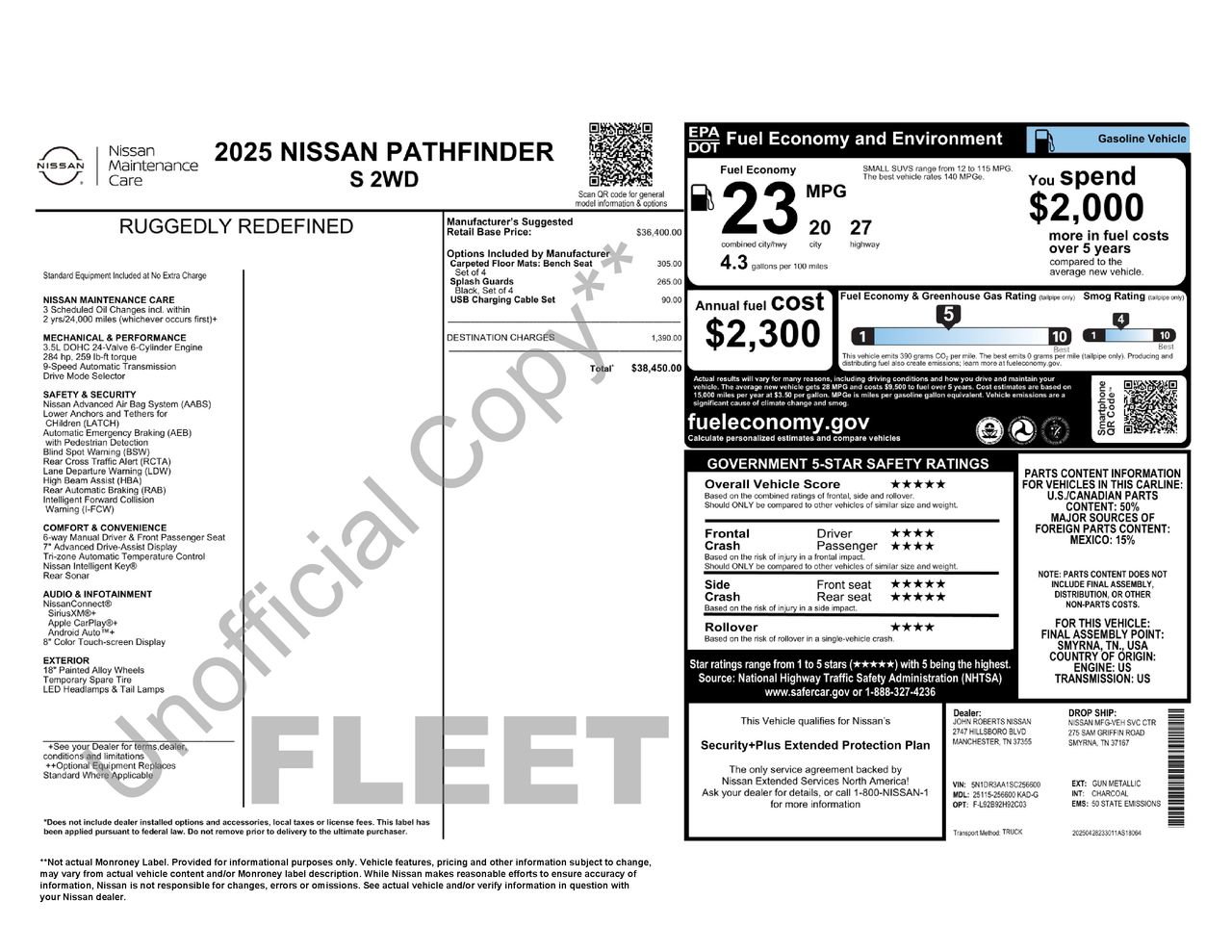 Certified 2025 Nissan Pathfinder S FWD image 31