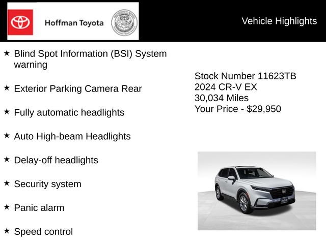 Used 2024 Honda CR-V EX image 25