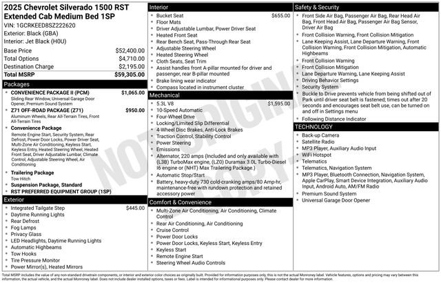 Used 2025 Chevrolet Silverado 1500 RST w/ Convenience Package II AWD/4WD image 11