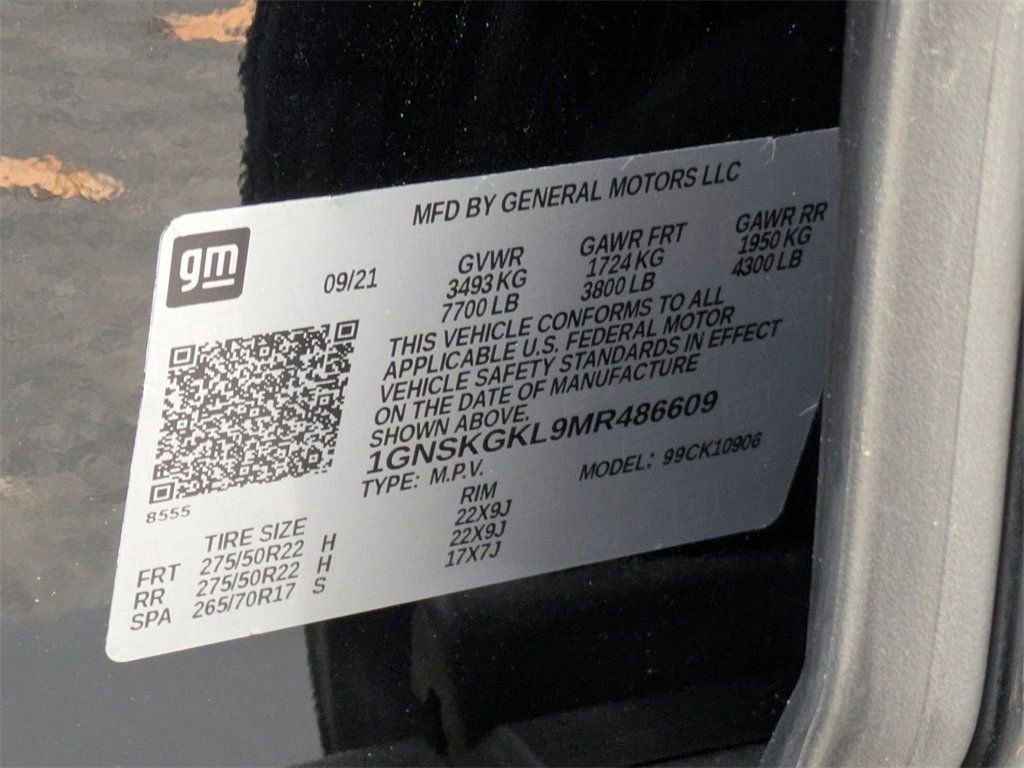 Certified 2021 Chevrolet Suburban High Country image 35