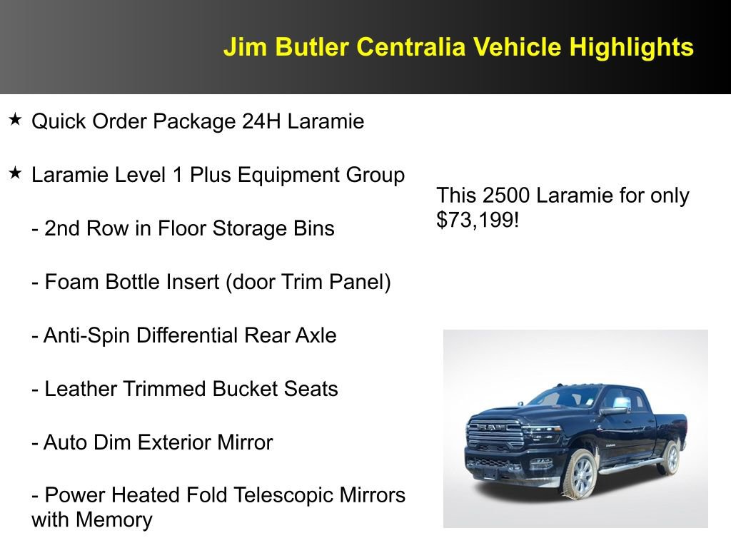 New 2026 RAM 2500 Laramie w/ Sport Appearance Package image 8