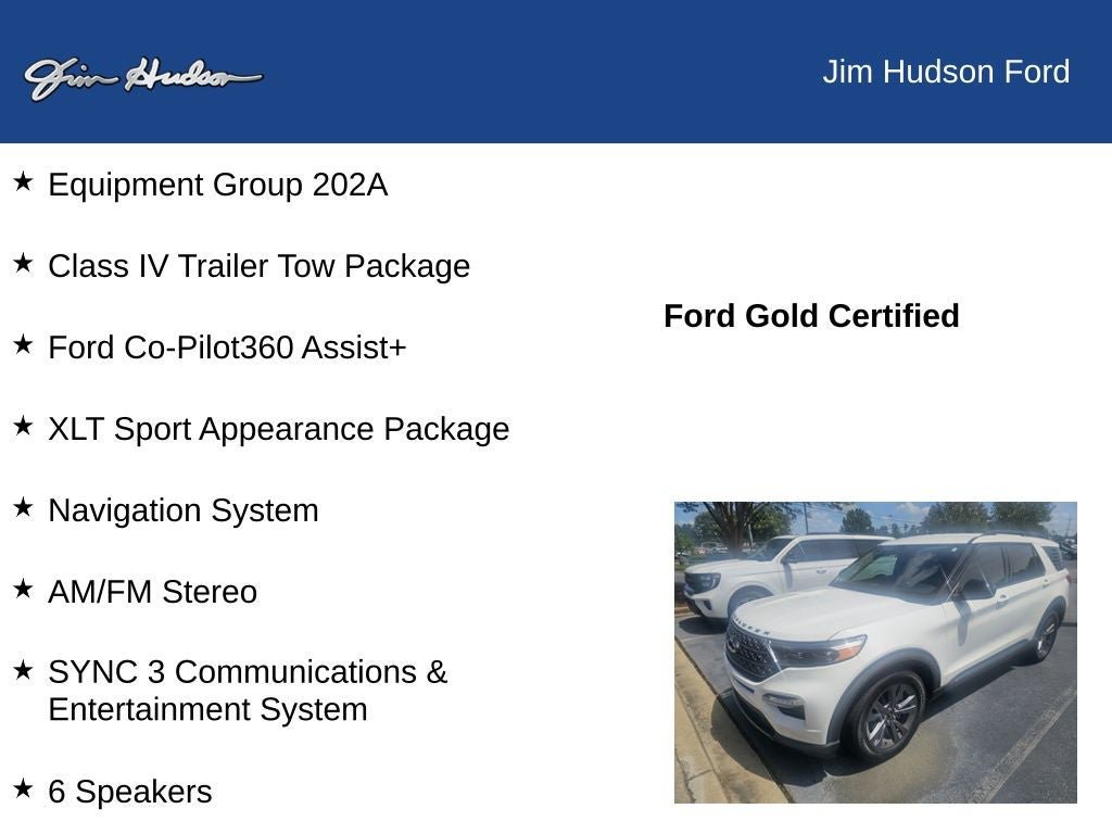 Used 2022 Ford Explorer XLT w/ Equipment Group 202A RWD image 9
