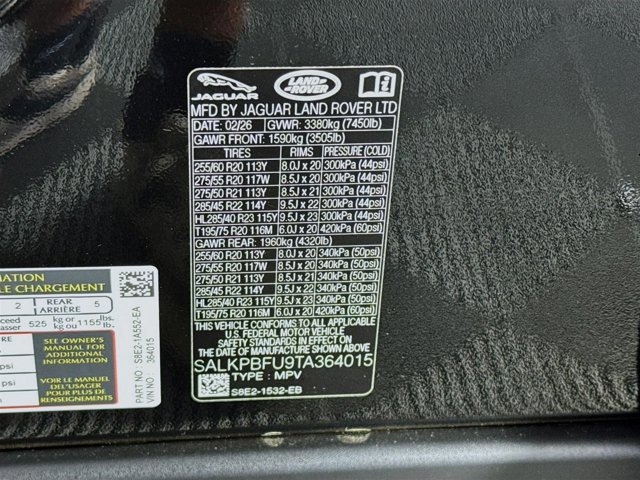 New 2026 Land Rover Range Rover Long Wheelbase SE image 34