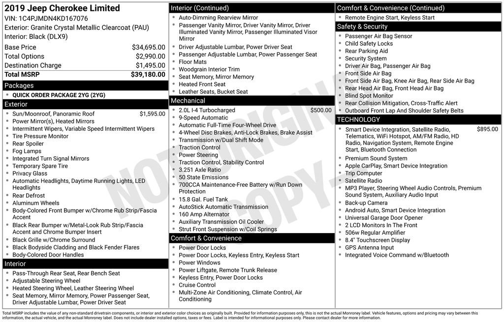 Used 2019 Jeep Cherokee Limited image 6