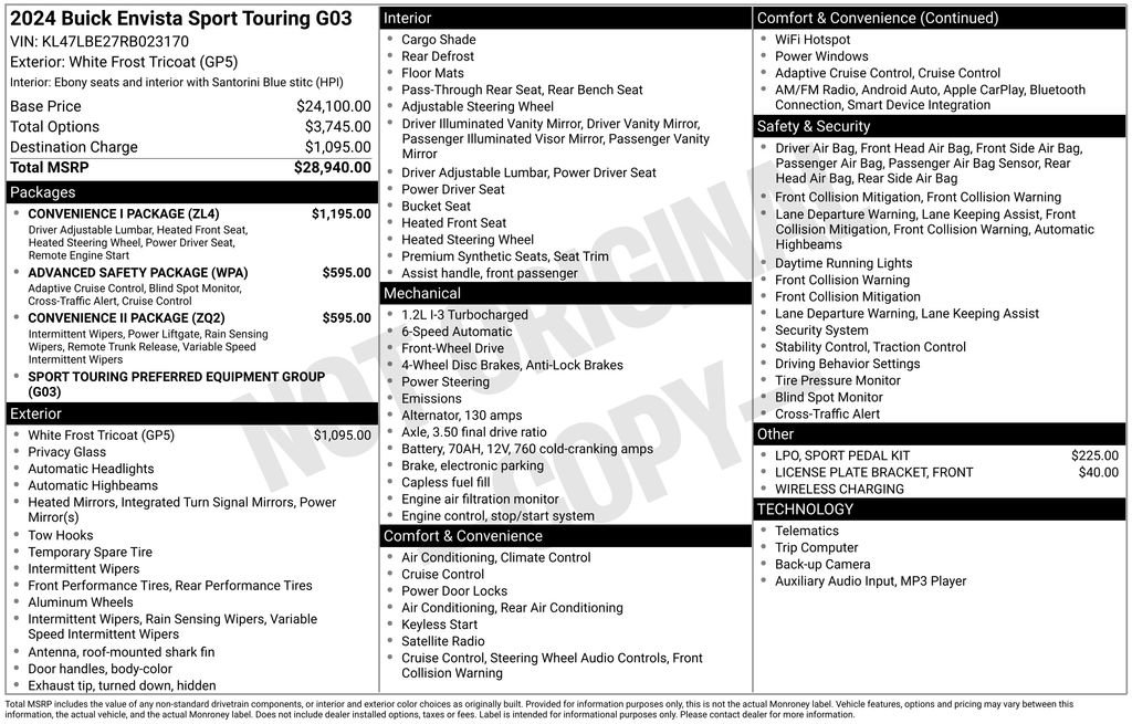 Certified 2024 Buick Envista Sport Touring w/ Convenience I Package image 5