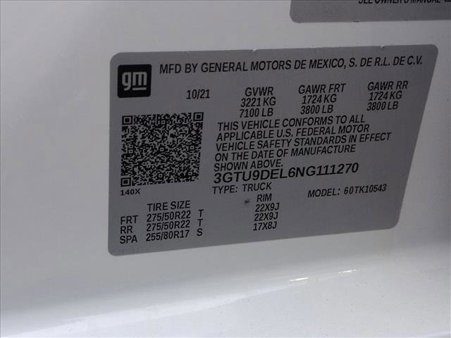 Used 2022 GMC Sierra 1500 SLT w/ SLT Premium Plus Package AWD/4WD image 24