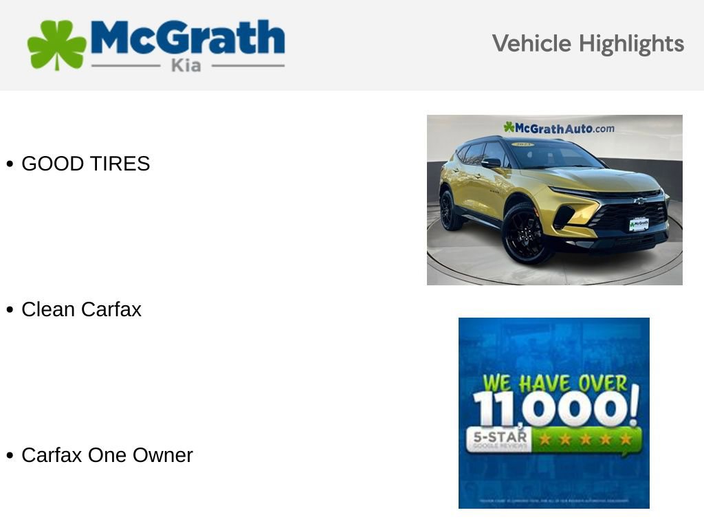 Certified 2023 Chevrolet Blazer RS w/ Enhanced Convenience Package image 5