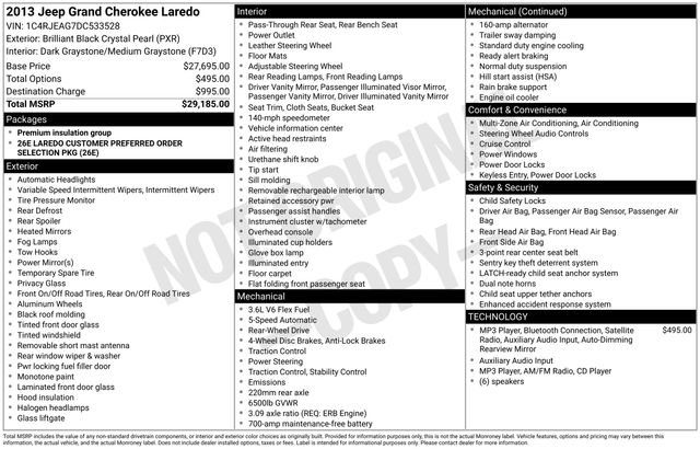 Used 2013 Jeep Grand Cherokee Laredo RWD image 25