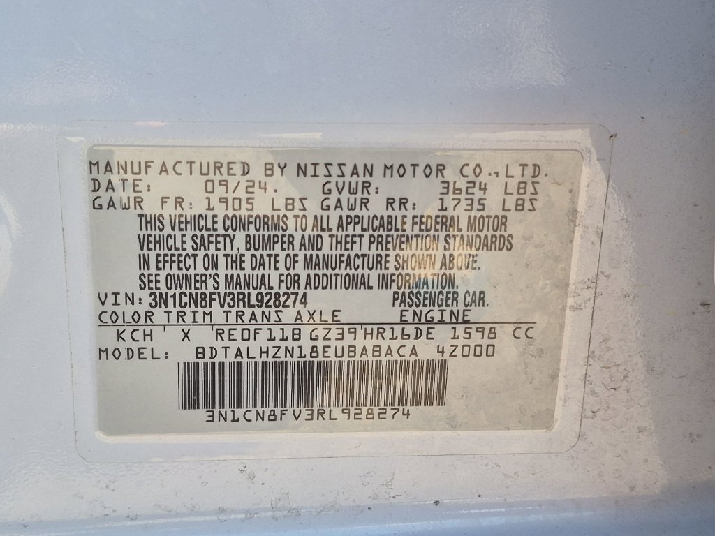 Used 2024 Nissan Versa SR w/ Trunk Package FWD image 29