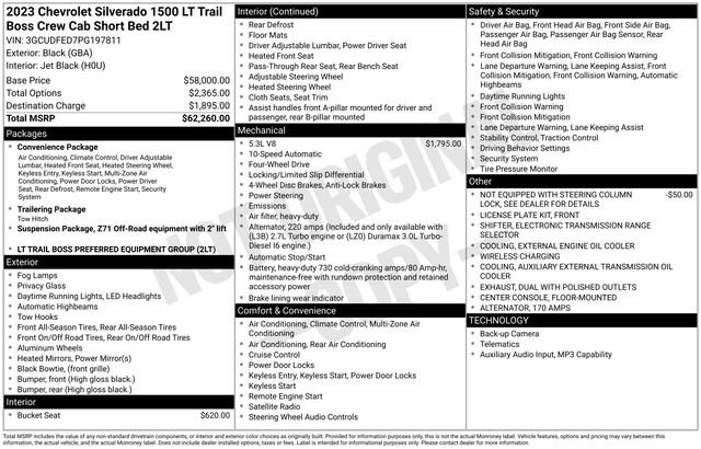 Used 2023 Chevrolet Silverado 1500 LT Trail Boss AWD/4WD image 15