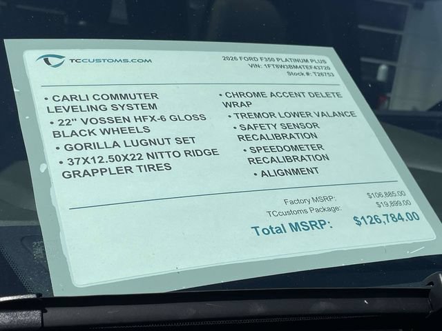 New 2026 Ford F350 Platinum w/ Platinum Plus Package AWD/4WD image 57