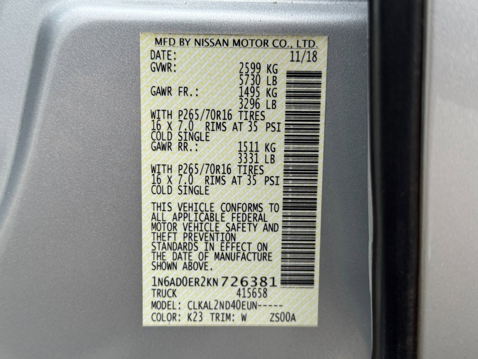 Used 2019 Nissan Frontier SV image 36