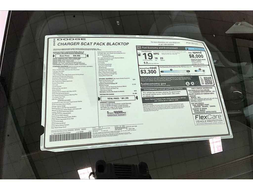 New 2026 Dodge Charger Scat Pack AWD/4WD image 15
