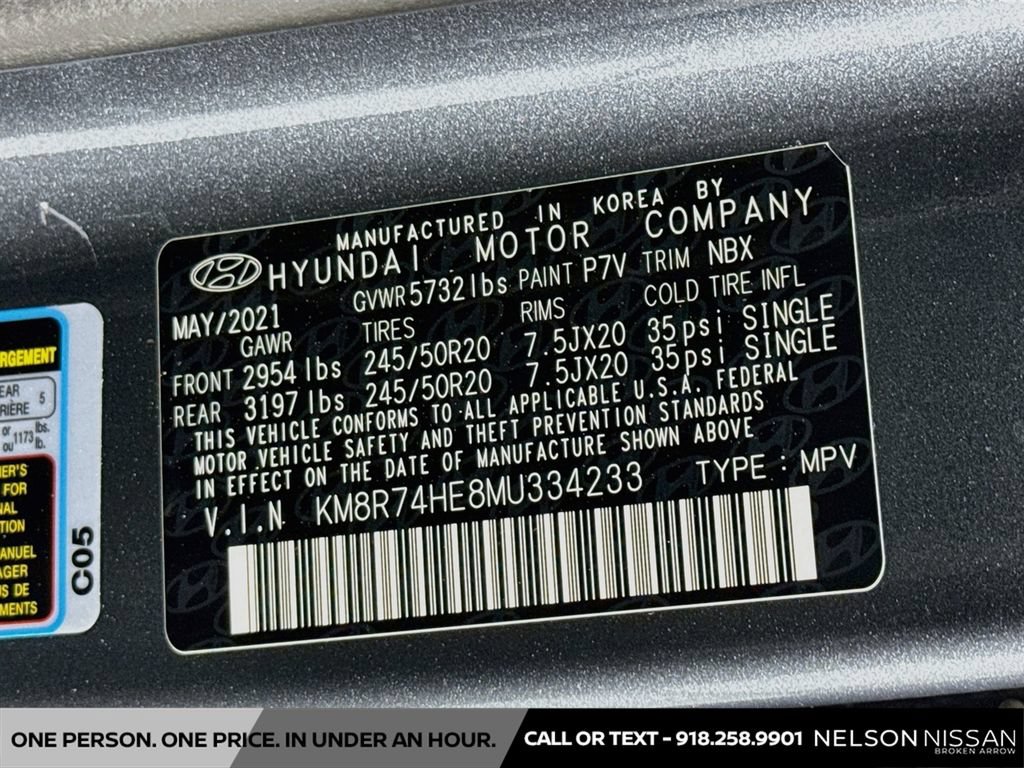 Used 2021 Hyundai Palisade Calligraphy FWD image 35