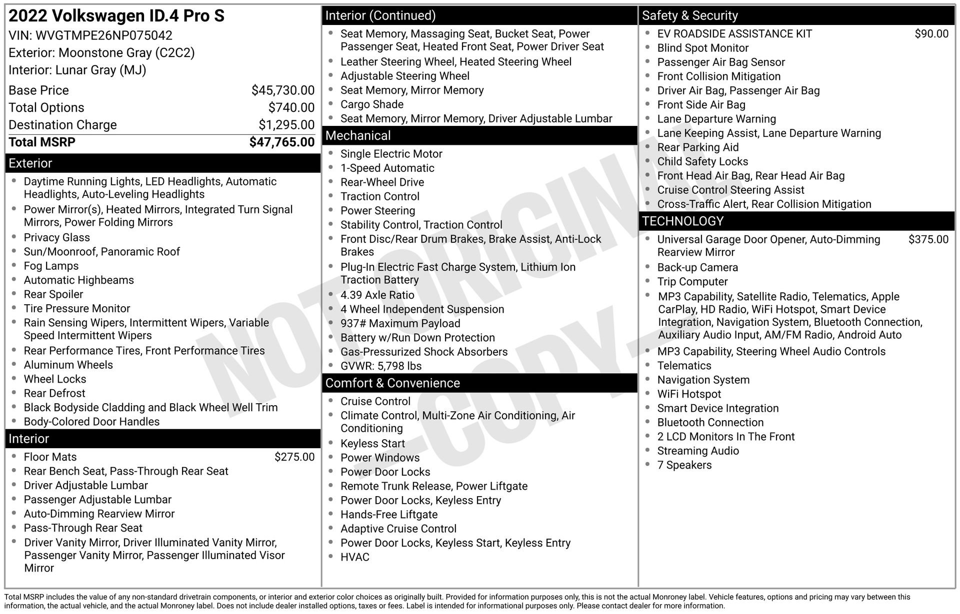 Certified 2022 Volkswagen ID.4 Pro S RWD image 3