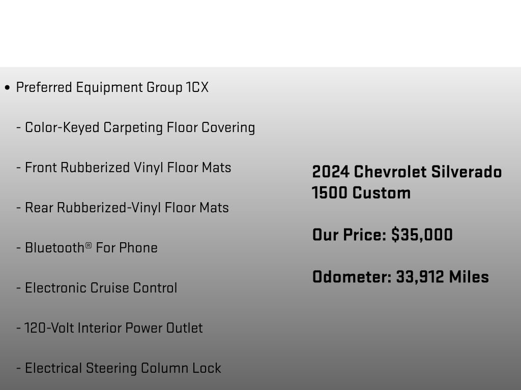 Used 2024 Chevrolet Silverado 1500 Custom AWD/4WD image 12