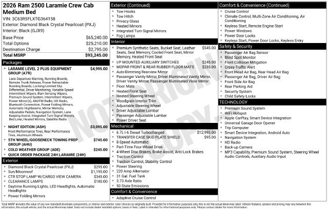 New 2026 RAM 2500 Laramie AWD/4WD image 2